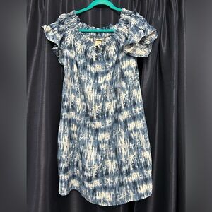 Tie dye blue dress